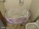 奔麦泡澡桶成人折叠浴桶浴缸洗澡桶家用保温大人婴幼儿童宝宝浴盆大号 【加固款＋升级靠背坐垫】粉 实拍图