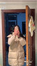 雅鹿官方羽绒服女中长款2025秋冬季新款时尚韩版加厚宽松女士外套 米白色 S 【推荐85-110斤】 实拍图