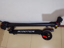 菲尼泰电动滑板车迷你折叠男女代步两轮小型电瓶车轻便上班代驾车 黑色约30-40公里带照明灯防爆胎 实拍图