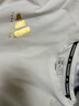 阿迪达斯 （adidas）t恤男夏季运动透气轻薄宽松棉短袖 白/金 L  实拍图