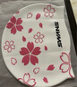 SWANS泳镜日本进口防水防雾高清平光游泳眼镜女泳帽男专业二件套樱花紫 实拍图