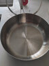 铿锵316不锈钢炒锅无涂层不粘锅家用小号炒菜锅电磁炉燃气灶专用平底 小炒锅带蒸格【无铆钉316】 30cm 实拍图