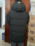 雪中飞羽绒服男士外套冬季新款时尚个性潮流连帽宽松男女中长款 B107-2329黑色 L (115斤-135斤) 实拍图