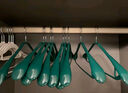 范爷家 轻奢宽肩衣架 10个羽绒服大衣专用浸塑衣撑子晾衣架衣服架子防滑 宽肩衣架【轻奢绿10个】 实拍图