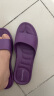 制三 中国台湾进口拖鞋男女情侣家居室内静音防滑防臭无味简约时尚EVA 木槿紫 M(全长约24.5cm/建议36-37码穿) 实拍图