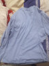 子牧棉麻秋装 女韩版长袖半高领弹力打底衫T恤（270克）8675 雾霾蓝 2XL (建议130-140斤) 实拍图