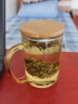 GIANXI 茶杯茶水分离杯办公茶道泡茶杯男女加厚玻璃花茶杯喝茶杯 500ML 实拍图