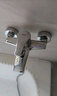 箭牌全铜混水阀淋浴龙头卫生间冷热水龙头浴室简易花洒套装浴缸龙头 枪灰丨升降丨简易花洒套装 实拍图