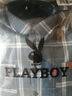 花花公子（PLAYBOY）长袖衬衫男宽松秋冬季潮流格子衬衫男士休闲衬衣外套 实拍图