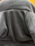 港蒂湾羊羔绒外套男秋冬季加绒棉衣加厚绒棉服男毛巾绣连帽外套学生棉袄 升级款加棉加厚GM-663（灰色） M 80-110斤左右 实拍图