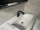 摩恩（MOEN）抽拉式面盆水龙头 冷热水洗脸盆洗手盆水龙头台盆龙头 雅黑两出水抽拉面盆龙头 实拍图
