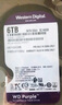 西部数据（WD） 6TB 紫盘SATA3.5英寸DVR安防录相机械监控硬盘WD64PURZ CMR垂直 实拍图