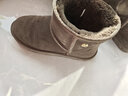 意尔康雪地靴女短筒棉鞋加绒女靴保暖面包鞋 26322W 咖啡 39  实拍图