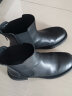 天美意靴子女冬保暖复古短靴女切尔西靴BE091DD2 黑色 38 实拍图