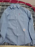 嘉晔长袖衬衫男新款男士商务牛津纺衬衫纯色男休闲韩版免烫修身衬衣潮 浅蓝色 3XL 145-160斤 实拍图