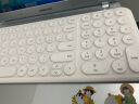 航世（BOW）HW098SDL-2 无线键盘鼠标套装 充电键鼠套装 超薄便携 笔记本台式电脑办公键盘鼠标 白色 实拍图