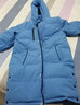 雪中飞【蓄热】童装儿童羽绒服男童女童纯色中大童拼接羽绒服浅蓝140cm 实拍图
