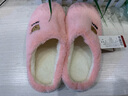 安尚芬棉拖鞋女士秋冬季新款室内家居月子鞋厚底防滑保暖加绒棉鞋 粉色【卡通熊】 40-41 适合39-40 实拍图