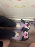 Hello Kitty女童棉鞋冬儿童室内家居鞋小孩保暖亲子棉拖鞋 美乐蒂粉 36-37码 实拍图