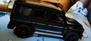赟娅奔驰巴博斯大G合金车模仿真大号越野车玩具摆件男生节日生日礼物 1:18黑色G800【皮质底座展示罩】 实拍图