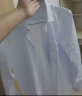 KIN DON金盾纯色衬衫男商务正装舒适棉质休闲夏季男士白衬衣蓝色3XL码 实拍图