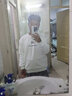 宾宇兄弟加绒卫衣男秋冬季圆领宽松休闲男士保暖上衣服重磅加厚男装打底 IM 白色【加绒】 XL 建议130-145斤 实拍图