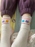 浪莎儿童袜子女童春秋四季中筒棉袜舒适透气学生袜可爱中大童耐穿袜子 实拍图