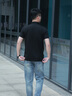劲霸男装男士polo衫男纯色时尚休闲百搭多彩夏季短袖|FTBG2381 黑色 XL 实拍图