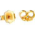 百泰首饰（BATAR JEWELLERY）生日礼物黄金耳饰小耳钉耳堵足金耳扣耳塞防脱落配件5G耳壁 一对耳堵 实拍图