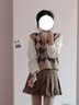 婍妡两件套jk制服套装甜辣衬衫上衣女短袖泡泡袖纯欲衬衣百褶裙 收腰短袖单衬衫 XS 77-89 实拍图