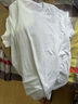【2件装】100%纯棉质感圆领短袖T恤男宽松百搭纯色打底衫男士全棉半袖体恤众舰行 【2件装】白色+白色 2XL【建议穿135-140斤】 实拍图
