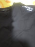 卡宾【凉感】冰丝短袖T恤男夏简约圆领体恤休闲纯色百搭冰感上衣 煤黑色01 3XL 190 56 实拍图