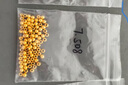 喜上眉梢黄金光面金珠999足金散珠3D硬金抛光面转运珠路路通情侣 4mm重版光面珠六颗 1.2g 实拍图