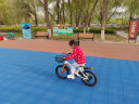 永久（FOREVER）儿童自行车男女款小孩单车可折叠脚踏车4-6-8-10岁辅助轮16寸橙色 实拍图