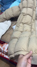 范思蓝恩23FS14088 韩版加厚羽绒服女冬季新款中长款保暖外套 浅卡其 XS 实拍图