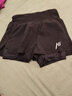 王后卫4英寸长马拉松跑步裤男 可装手机短裤带内衬 田径运动裤 吸湿速干 WHW-028#黑色-大网兜带内衬 M 【100-120斤】 实拍图