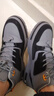 回力休闲鞋男拼色潮流鞋子男中高帮百搭运动板鞋男鞋 0998 灰黑 42 实拍图