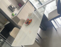 芝华仕（CHEERS）微晶石餐桌意式极简轻奢家用方形饭桌子 CT120 一桌四椅CY18 晒单实拍图