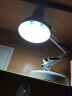 古普（Gupu） 台灯 美式复古长臂折叠学生护眼台灯卧室床头灯 白色台灯+7W 白光（三档调光） 实拍图