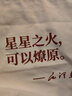 佳品优手提新青年帆布包学生帆布袋大容量单肩斜挎收纳包拉链拎包 星星之火可以燎原 34*39cm 实拍图