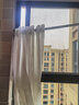 金蝉窗帘免打孔窗纱现代简约卧室客厅阳台伸缩杆窗帘杆一整套纱帘 丝缕-白色【含伸缩杆】 适用宽1.6-2.1米窗帘1.4*2.0两片 实拍图