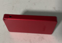 联想 thinkplus移动固态硬盘 USB3.2高速PSSD移动硬盘小巧便携读取400MB/S US100红色【1T】 实拍图