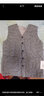 木吻纯棉花马甲男爷爷爸爸装长辈加厚保暖马夹中老年人棉坎肩背心内穿冬季 浅灰色 4XL(建议168-185cm/165-180斤) 实拍图