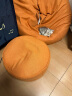 LUCKYSAC懒人沙发EPP豆袋 单人布艺客厅卧室阳台小沙发 舒适款一套柿子橙 实拍图