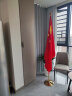 易利丰（elifo） 办公室落地带杆摆件 室内立式落地旗杆2米带底座 会议室装饰旗架旗座底座 2米拼接款 金色+4号中国五星红旗国旗1面 实拍图