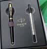 派克（PARKER）宝珠笔 圆珠笔 签字笔 商务送礼 男女文具套装礼品 IM丽雅黑金夹宝珠笔 笔芯礼盒 实拍图