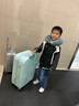甄芝梦多功能行李箱万向轮男女拉杆箱学生密码箱大容量旅行箱拉链款皮箱 冰川蓝【升级多功能】 28英寸 【长途出差旅行箱】 实拍图