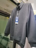 罗蒙（ROMON）半拉链卫衣男加绒加厚秋冬保暖休闲t恤男长袖立领男装打底衫外套 深灰 加绒 2XL 180 实拍图
