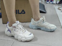 FILA斐乐猫爪鞋女鞋老爹鞋休闲鞋女休闲复古厚底运动鞋 猫爪鞋III代-奶白 37.5 实拍图
