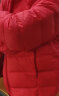 雪中飞童装儿童轻薄羽绒服男童新款中大童女童薄款外套冬 中国红 170cm 实拍图